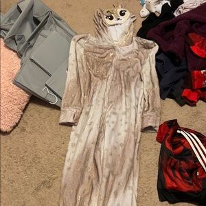 Justice girls deer onesie pajama